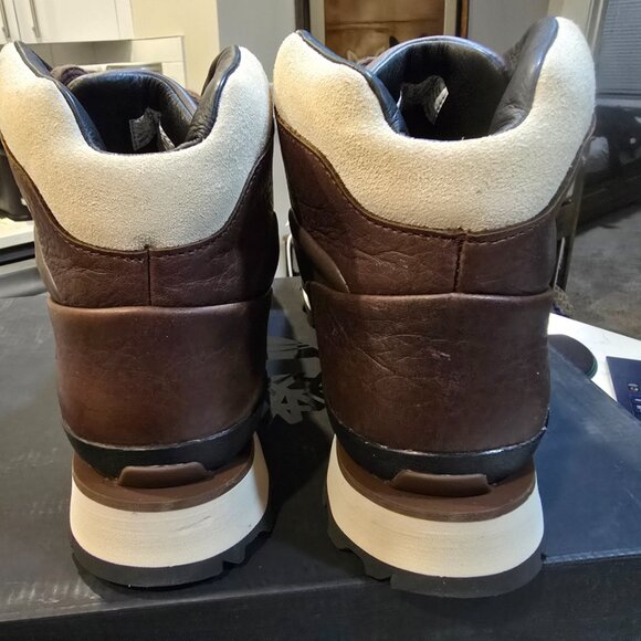 TIMBERLAND Euro Hiker Dark Brown / Black Mid GORE-TEX Waterproof Boot MENS 10 - Picture 9 of 15